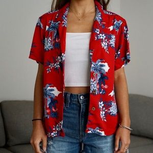 Havana Jeans Cafe Aloha/Hawaiian Shirt - Petite - M